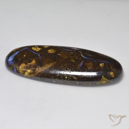 Opale Boulder Multicolore naturelle ovale, 36.66 ct, Opaque