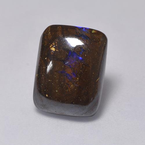 Opale Boulder Multicolore naturelle Coupe coussin, 5.27 ct, Opaque