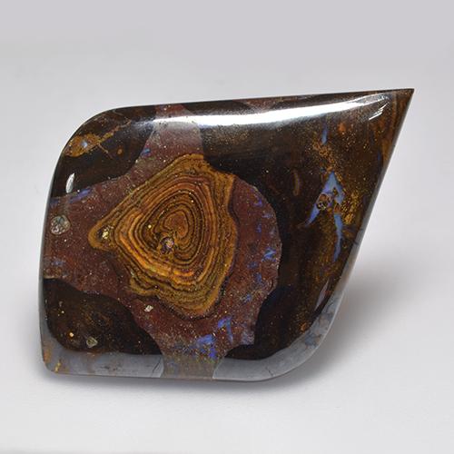 Opale boulder multicolore naturelle forme fantaisie, 39,46 ct, opaque