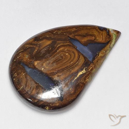 Opale boulder multicolore naturelle forme fantaisie, 33,73 ct, translucide