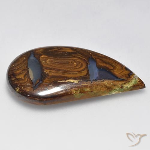 Opale boulder multicolore naturelle forme fantaisie, 33,73 ct, translucide