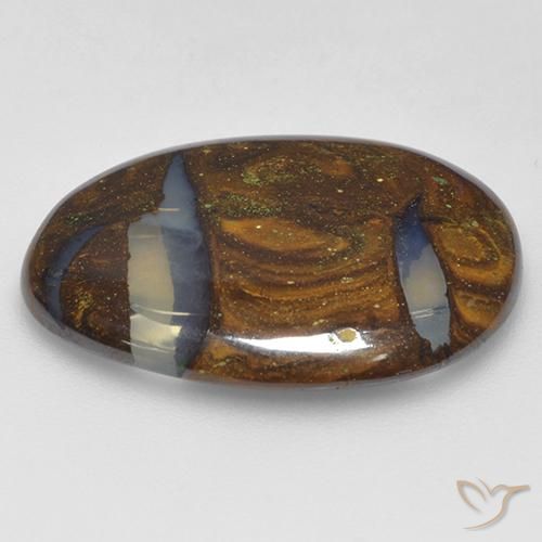 Opale Boulder Multicolore naturelle Fantaisie, 19.30 ct, Translucide