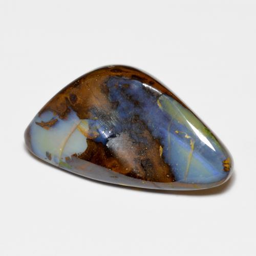 Opale boulder multicolore naturelle forme fantaisie, 30,28 ct, opaque