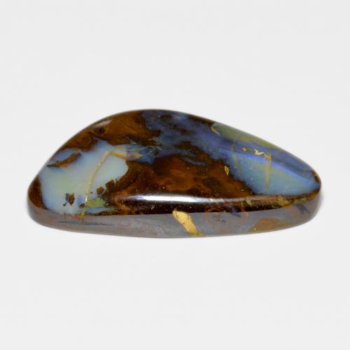 Opale boulder multicolore naturelle forme fantaisie, 30,28 ct, opaque