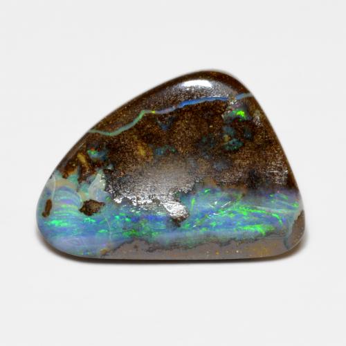 Opale boulder multicolore naturelle forme fantaisie, 10,00 ct, opaque