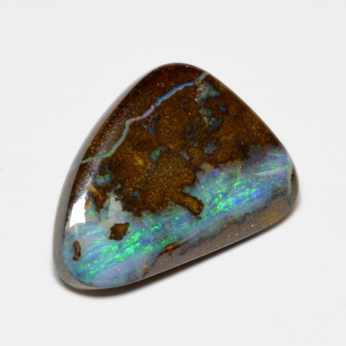 Opale boulder multicolore naturelle forme fantaisie, 10,00 ct, opaque