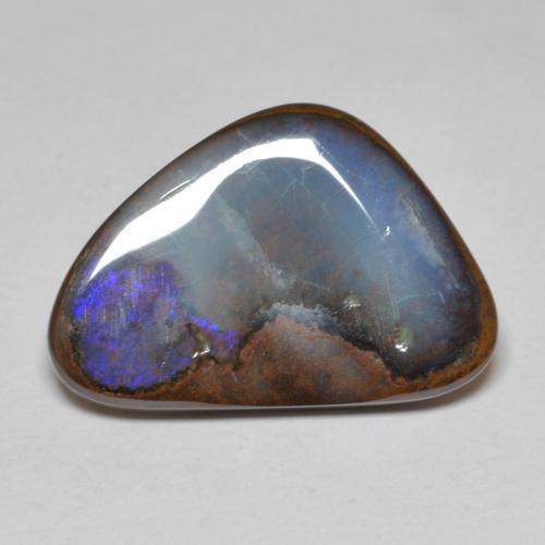 Opale boulder multicolore naturelle forme fantaisie, 12,56 ct, opaque