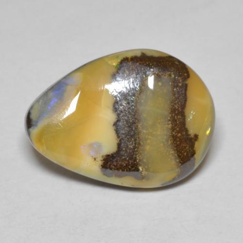 Opale Boulder Multicolore naturelle Forme fantaisie, 7.43 ct, Opaque
