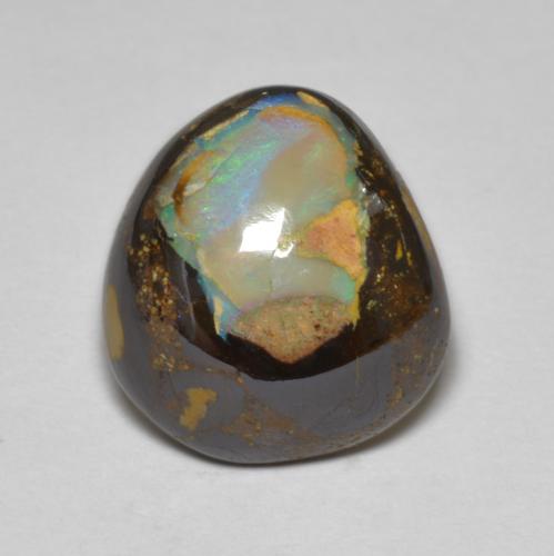 Opale boulder multicolore naturelle forme fantaisie, 8,07 ct, opaque
