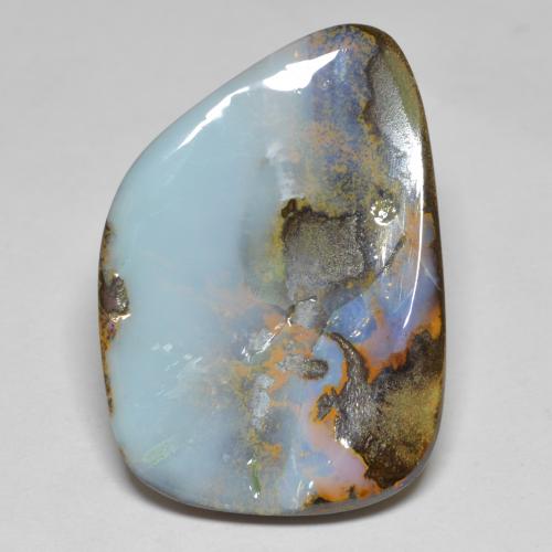 Opale Boulder Multicolore naturelle Forme fantaisie, 23.05 ct, Opaque