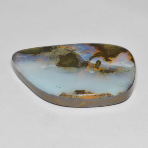 Opale Boulder Multicolore naturelle Forme fantaisie, 23.05 ct, Opaque