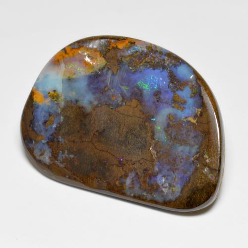 Opale boulder multicolore naturelle forme fantaisie, 49,06 ct, opaque