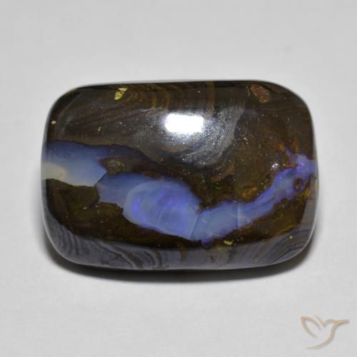 13.78ct Naturel Multicolore Opale Boulder, Coussin, Translucide