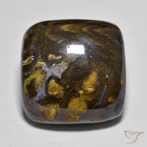 21.39ct Naturel Multicolore Opale Boulder, Coussin, Opaque