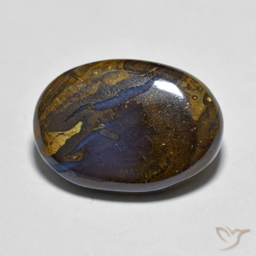 8.06ct Naturel Multicolore Opale Boulder, ovale, Opaque