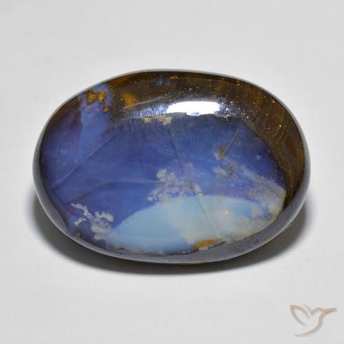Opale Boulder Multicolore naturelle ovale, 13.49 ct, Opaque