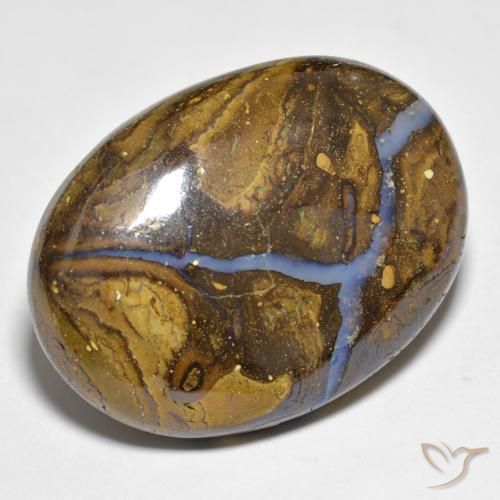 Opale Boulder Multicolore naturelle ovale, 28.09 ct, Opaque