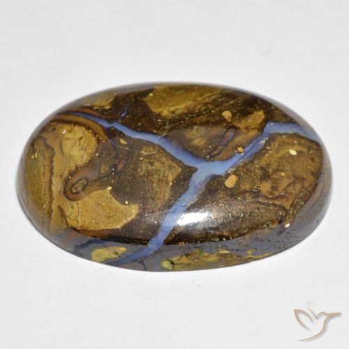 Opale Boulder Multicolore naturelle ovale, 28.09 ct, Opaque