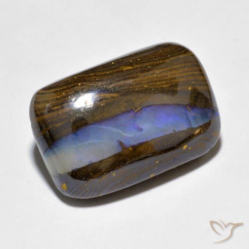 Opale Boulder Multicolore naturelle Coussin, 10.97 ct, Opaque