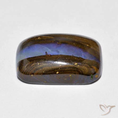 Opale Boulder Multicolore naturelle Coussin, 10.97 ct, Opaque