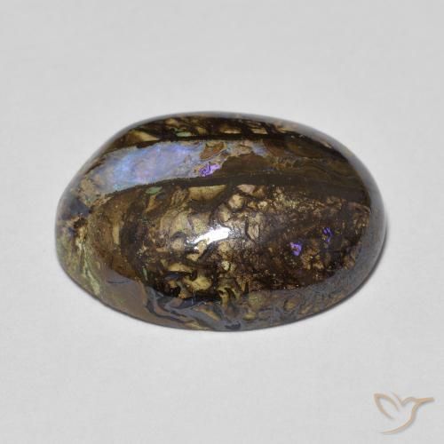 Opale Boulder Multicolore naturelle ovale, 7.69 ct, Opaque