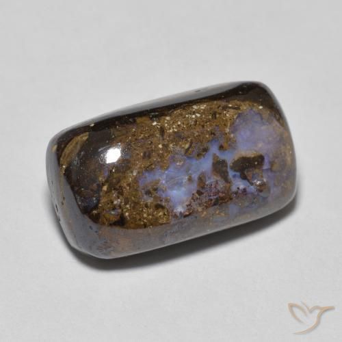 Opale Boulder Multicolore naturelle Coussin, 8.01 ct, Opaque