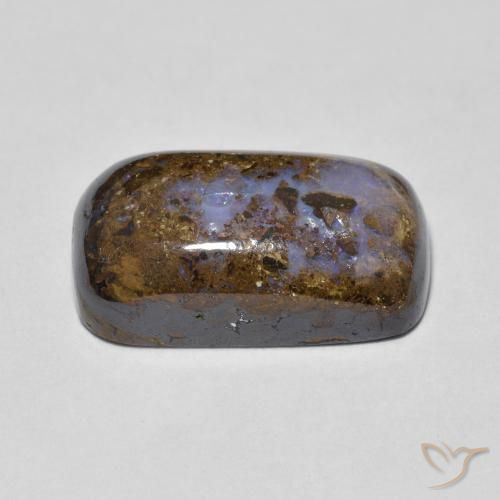 Opale Boulder Multicolore naturelle Coussin, 8.01 ct, Opaque