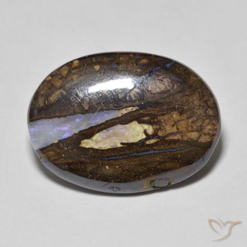 Opale Boulder Multicolore naturelle ovale, 8.42 ct, Opaque