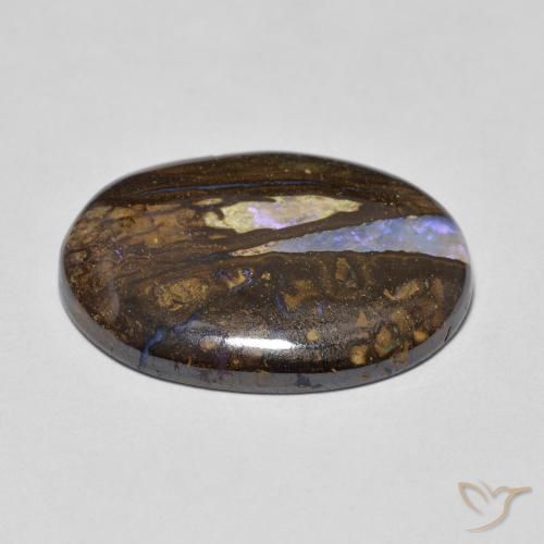 Opale Boulder Multicolore naturelle ovale, 8.42 ct, Opaque