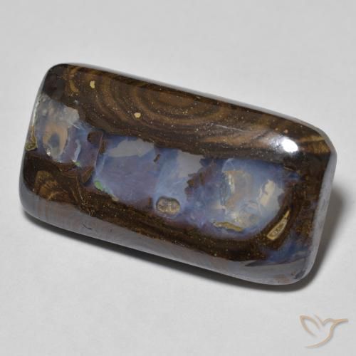 Opale Boulder Multicolore naturelle Coussin, 15.88 ct, Opaque
