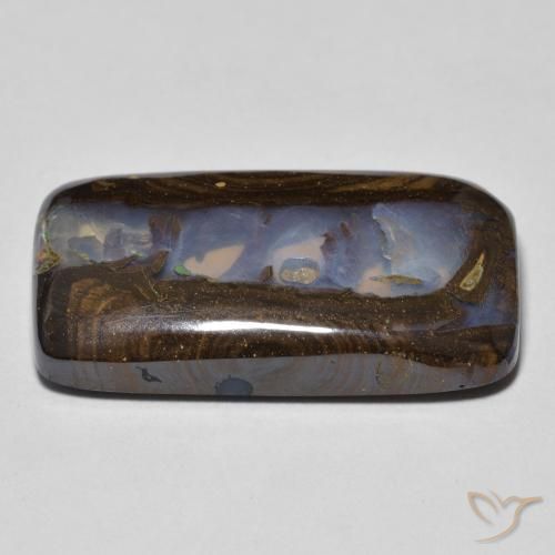 Opale Boulder Multicolore naturelle Coussin, 15.88 ct, Opaque