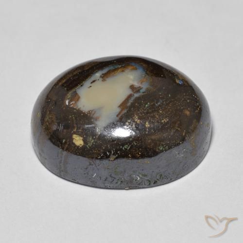 Opale Boulder Multicolore naturelle ovale, 14.37 ct, Opaque