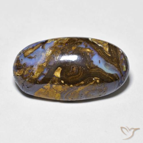 9.86ct Naturel Multicolore Opale Boulder, ovale, Opaque