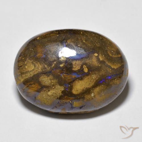 15.41ct Naturel Multicolore Opale Boulder, ovale, Opaque