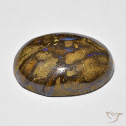Opale Boulder Multicolore naturelle ovale, 15.41 ct, Opaque