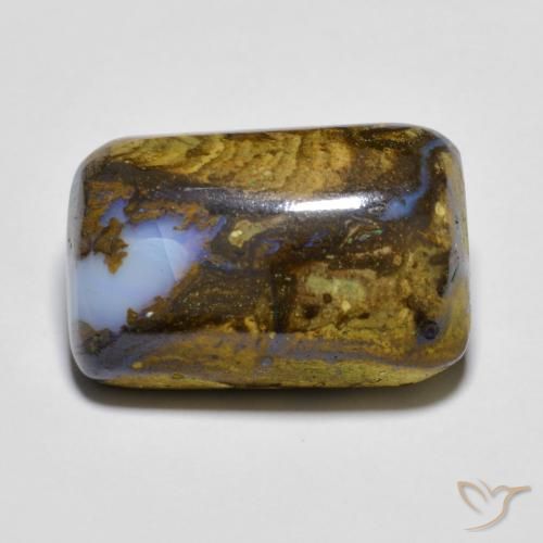 11.36ct Naturel Multicolore Opale Boulder, Coussin, Opaque