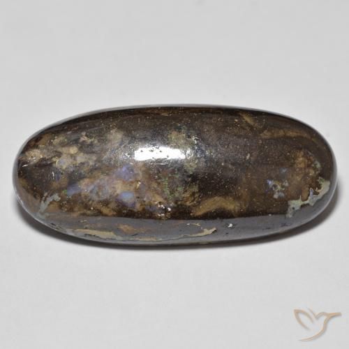 22.64ct Naturel Multicolore Opale Boulder, ovale, Opaque