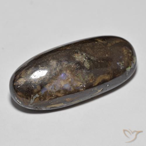 Opale Boulder Multicolore naturelle ovale, 22.64 ct, Opaque