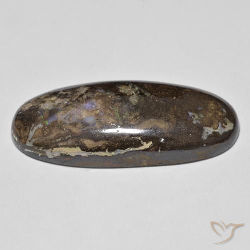 Opale Boulder Multicolore naturelle ovale, 22.64 ct, Opaque