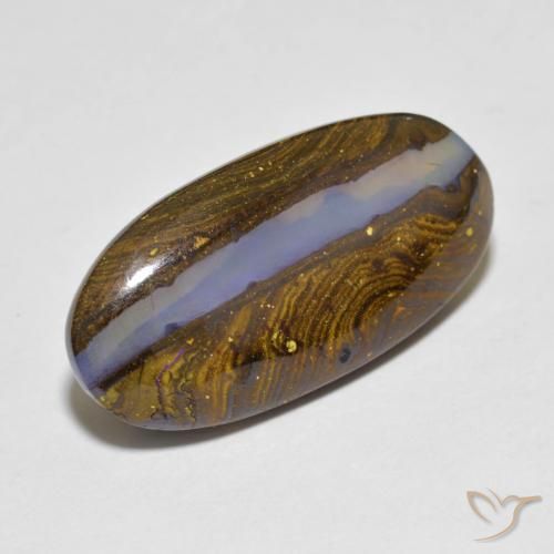 Opale Boulder Multicolore naturelle ovale, 12.50 ct, Translucide