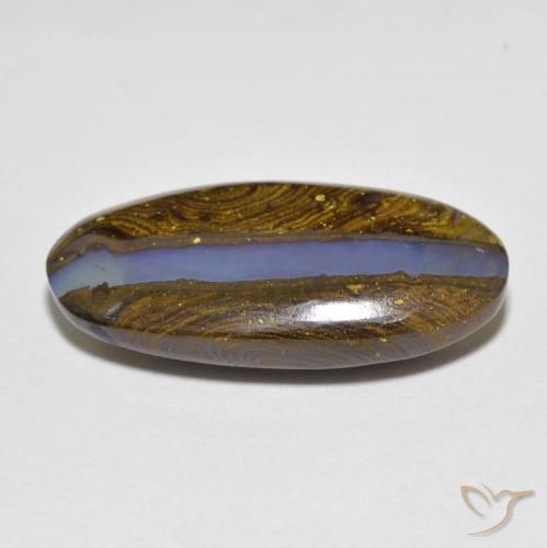 Opale Boulder Multicolore naturelle ovale, 12.50 ct, Translucide