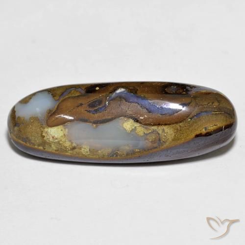 12.07ct Naturel Multicolore Opale Boulder, ovale, Opaque