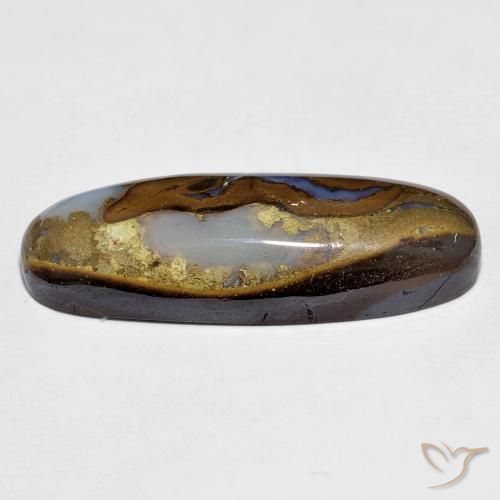 Opale Boulder Multicolore naturelle ovale, 12.07 ct, Opaque
