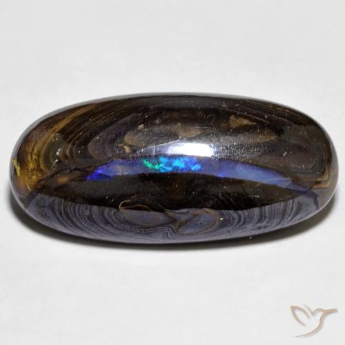 22.12ct Naturel Multicolore Opale Boulder, ovale, Opaque