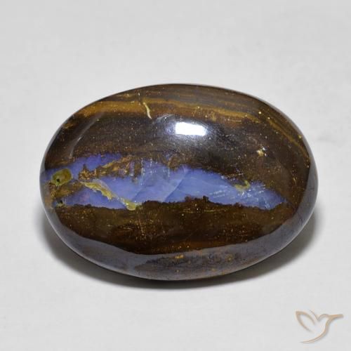 13.60ct Naturel Multicolore Opale Boulder, ovale, Opaque