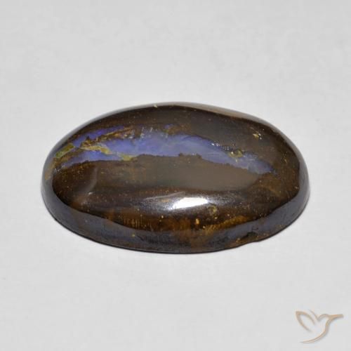 Opale Boulder Multicolore naturelle ovale, 13.60 ct, Opaque