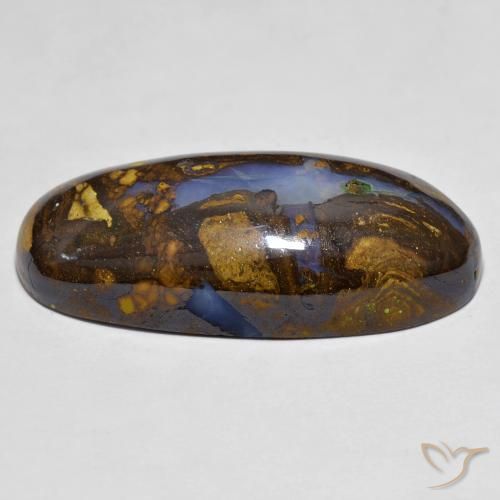 Opale Boulder Multicolore naturelle ovale, 25.30 ct, Opaque