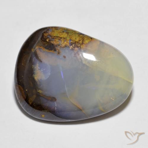 Opale Boulder Multicolore naturelle Fantaisie, 12.97 ct, Translucide