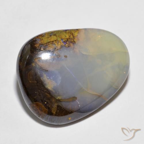 Opale Boulder Multicolore naturelle Fantaisie, 12.97 ct, Translucide