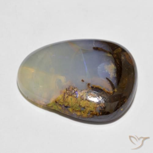 Opale Boulder Multicolore naturelle Fantaisie, 12.97 ct, Translucide